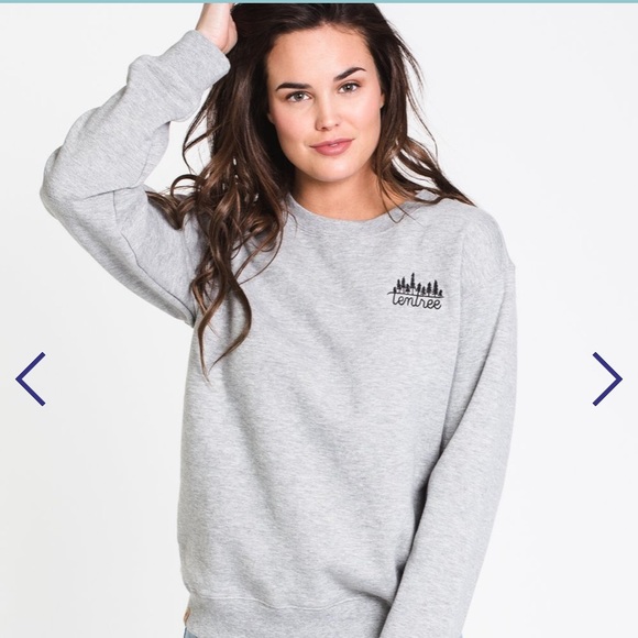 NWT Ten Tree Hi Rise Grey Heather Long sleeve Crew